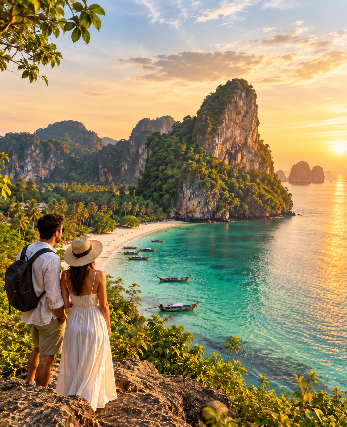 Railay Beach limestone cliffs, Krabi