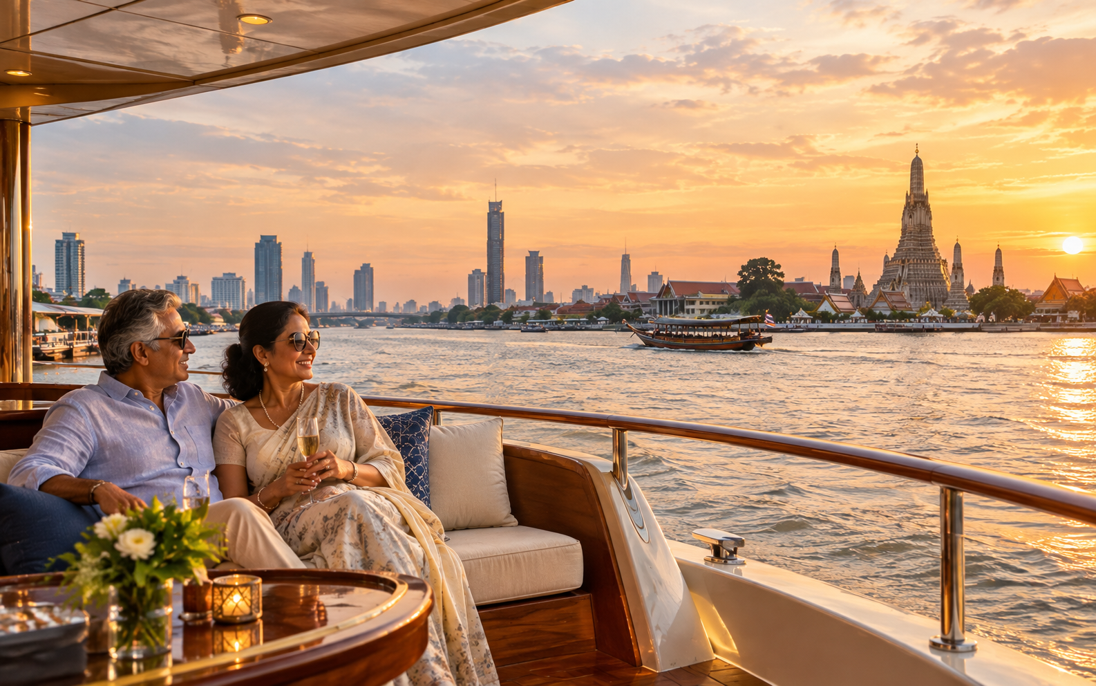 Bangkok — Grand Palace and riverside dining