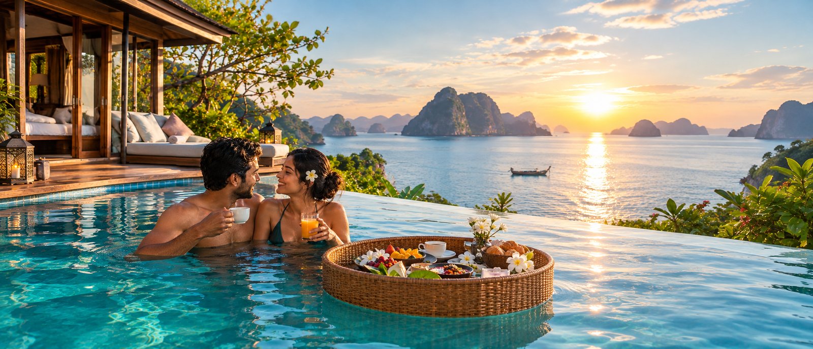 Private pool villa in Phuket — the signature Thailand honeymoon stay